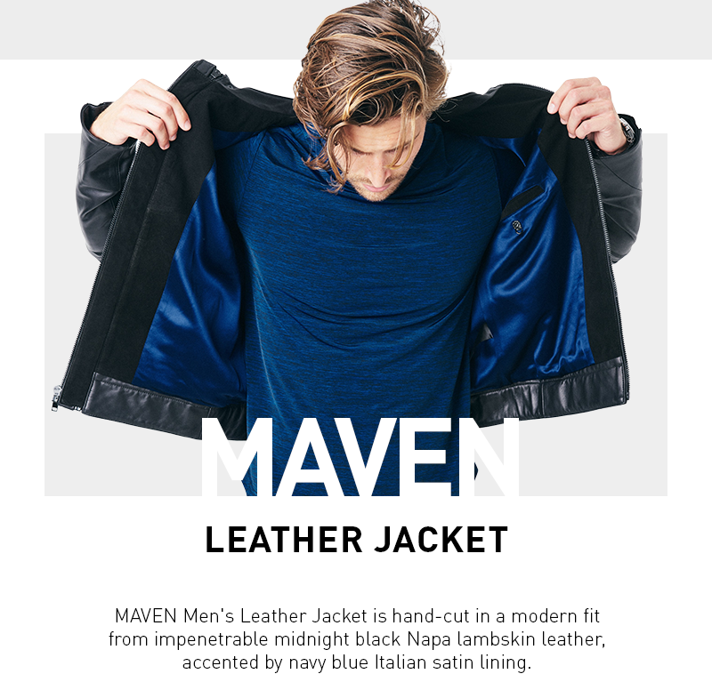 MAVEN Leather Jacket. Shop Now