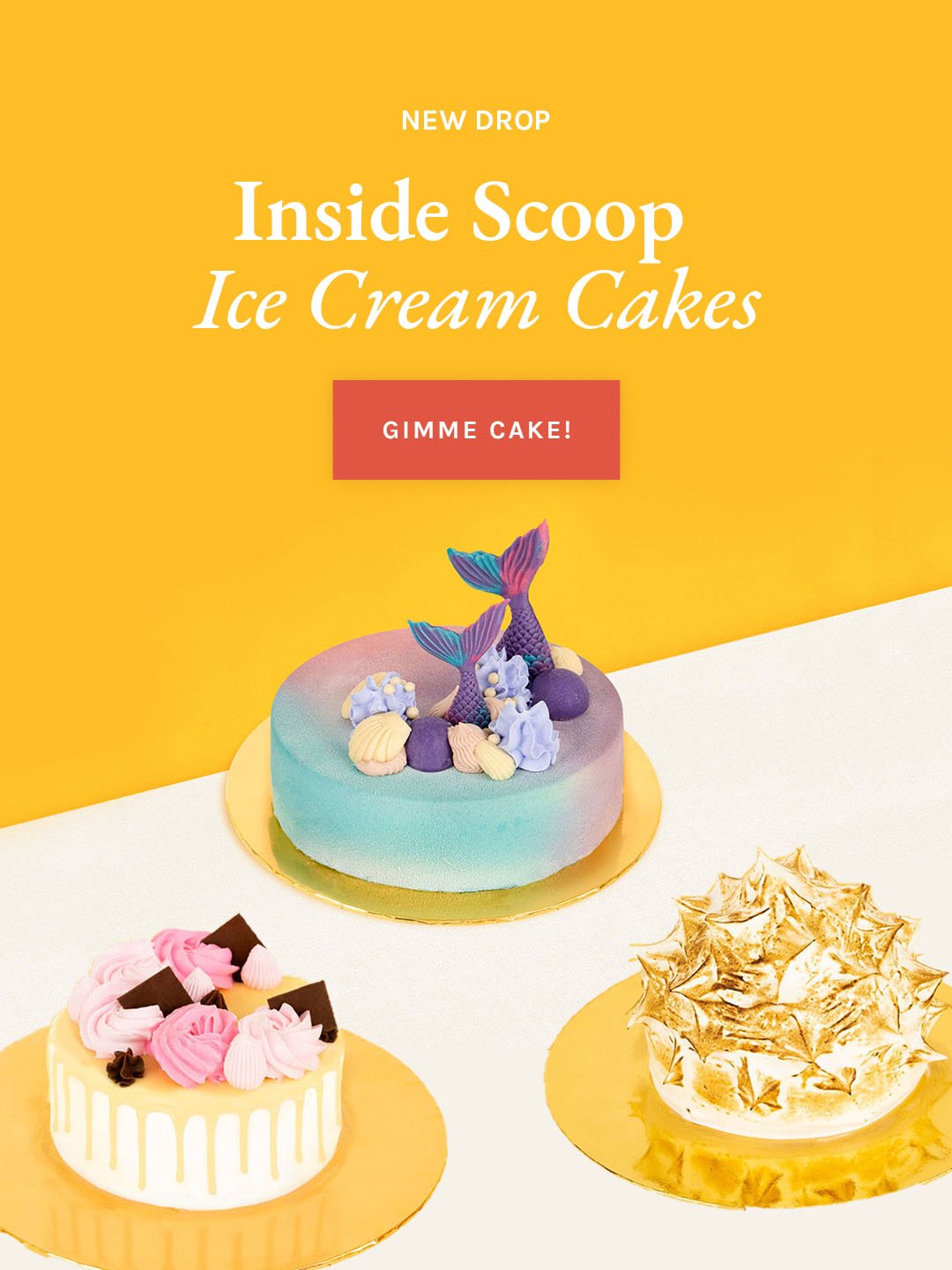 Scoop cake inside Cake With