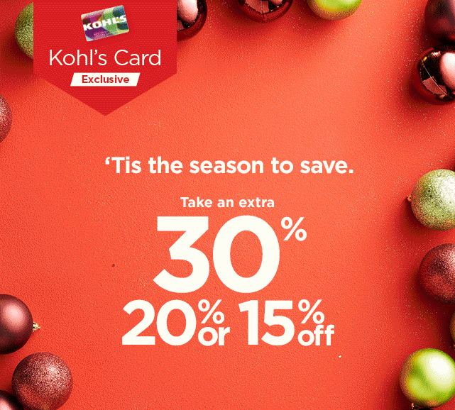 Kohl's: Take 30%, 20% or 15% off + $10 off during our Home Sale. | Milled