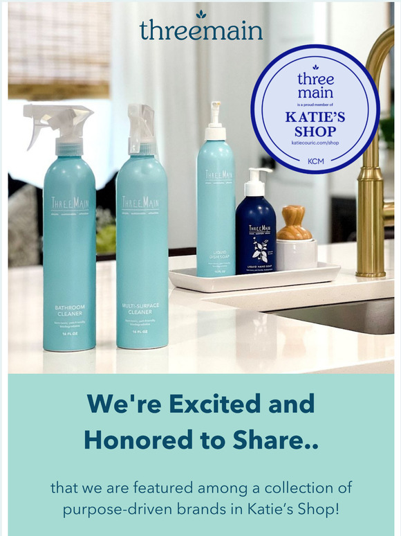 Katie Couric x ThreeMain