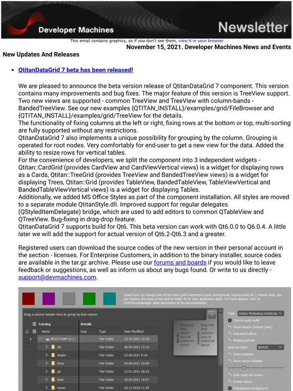 November 15, 2021. Developer Machines News