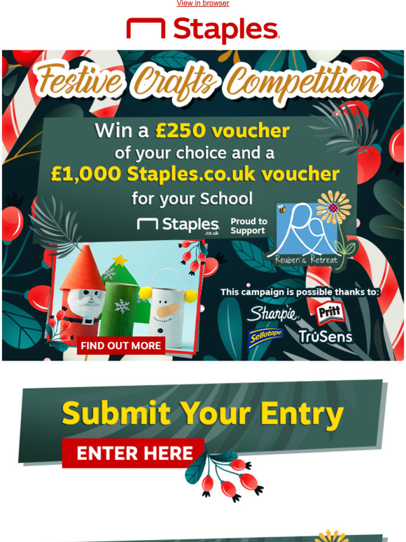 Staples Festive Craft Competition