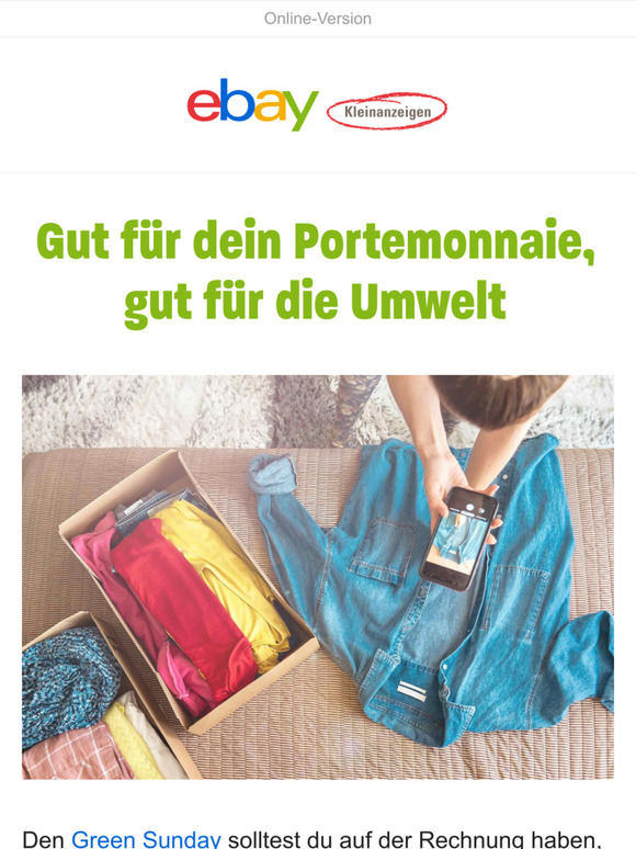 eBay Fashion Vault Verkufer aufgepasst Green Sunday kommt! Milled