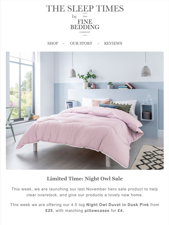 night owl duvet sale