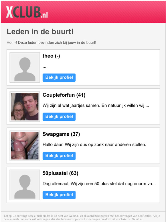 Leden in jouw buurt! (15-11-2021) - Xclub.nl