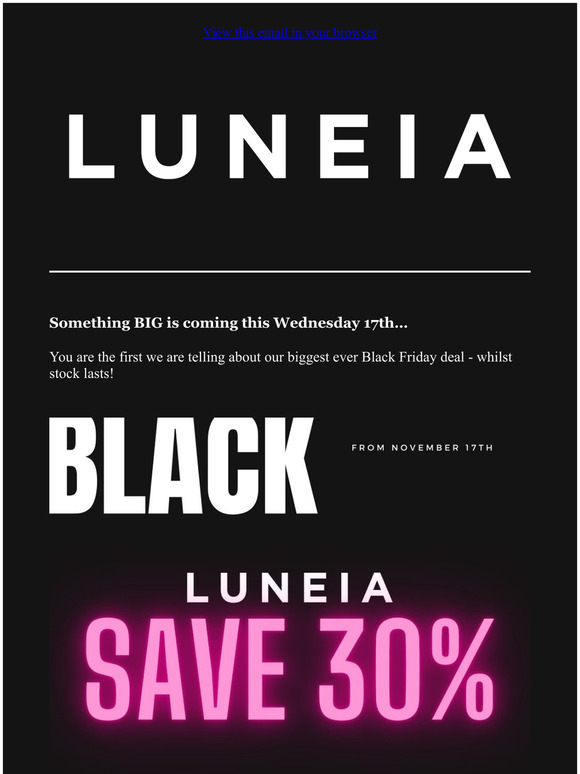 Black Friday is almost here!