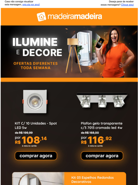 Iluminar a casa + decorar + desconto =