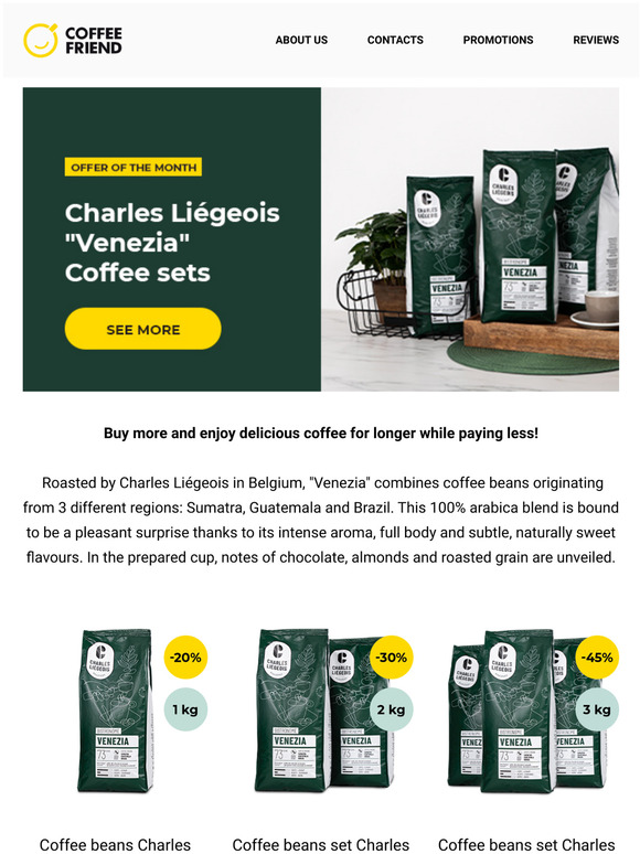 Offer of the month  save up to 45%!