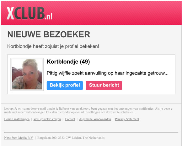 Je hebt bezoek gehad van Kortblondje!