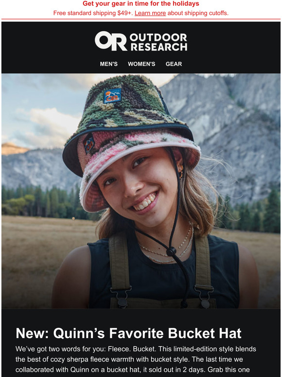 outdoor research quinn bucket hat