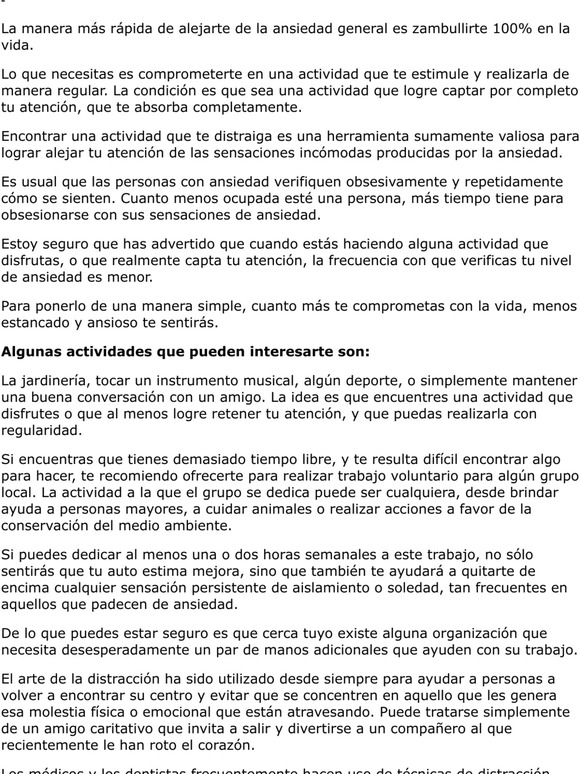 Porqu La Distraccin Ayuda a Aliviar la Ansiedad