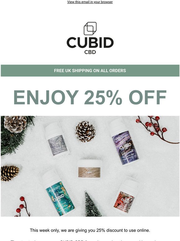 We're giving you 25% off 