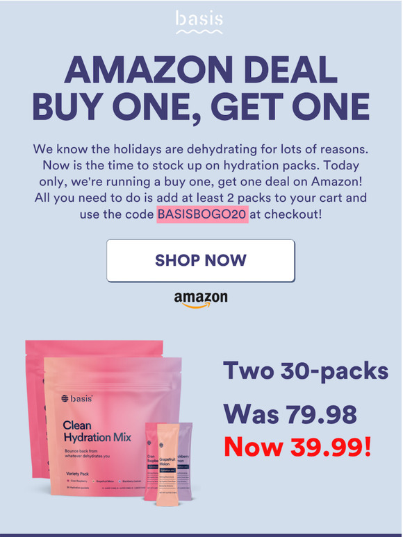  AMAZON BUY ONE, GET ONE FLASH SALE