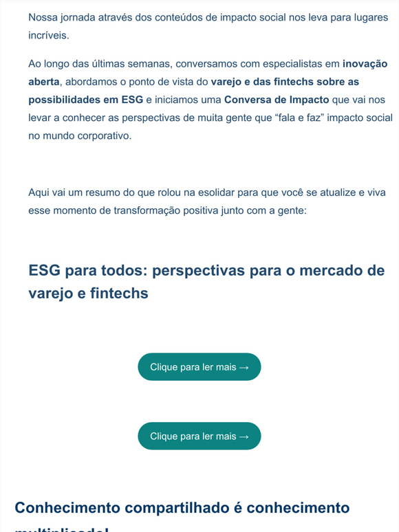 [Novembro News] Impacto Social para TODOS em contedos inspiradores