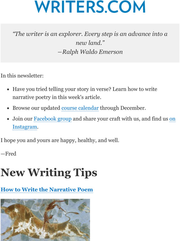 How to Write the Narrative Poem Milled