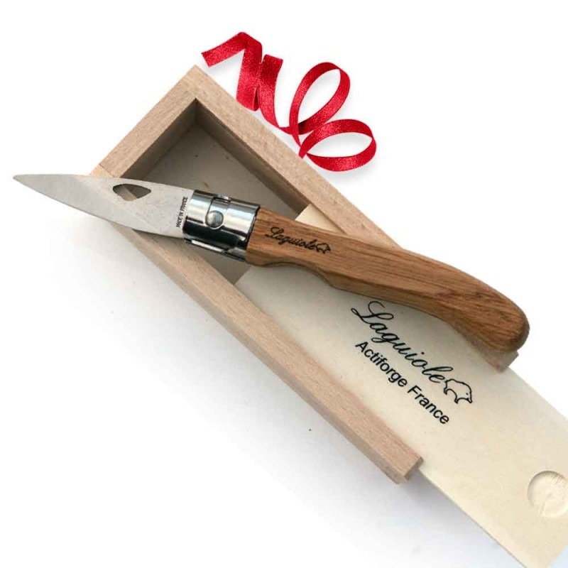 COUTEAU À HUITRE LAGUIOLE AVEC SON PLUMIER