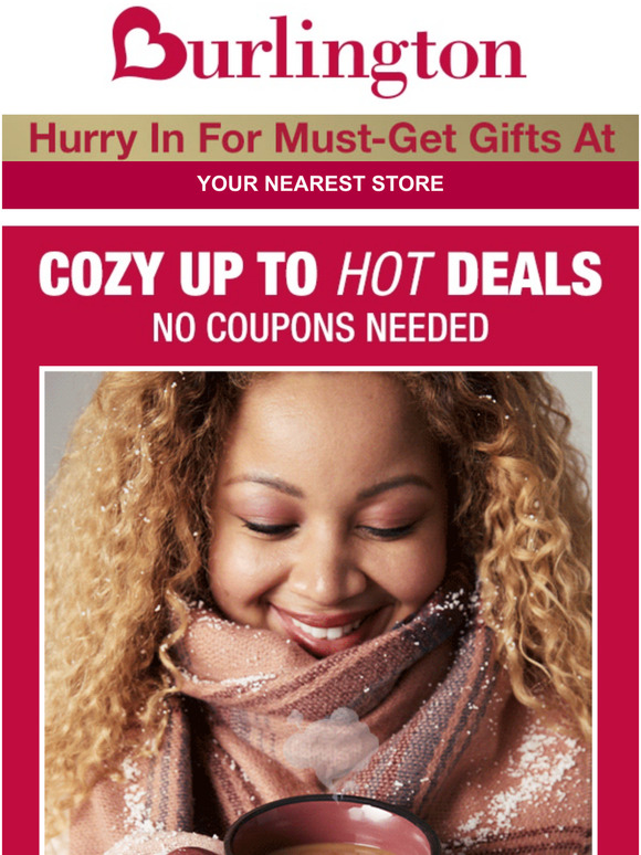 Burlington Coat Factory It's cozy season Milled