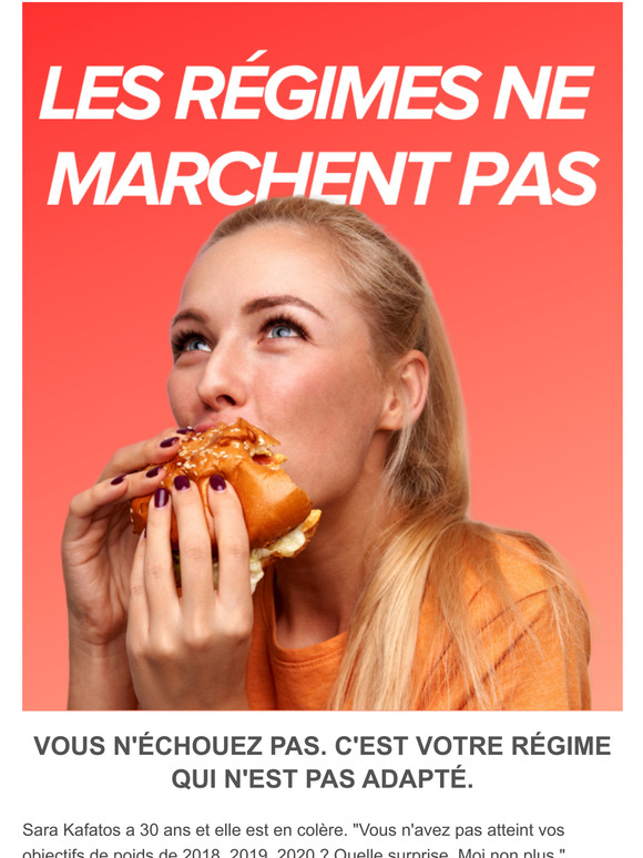 Pourquoi votre rgime ne fonctionne pas ?