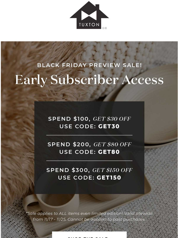 Black Friday Early Access 