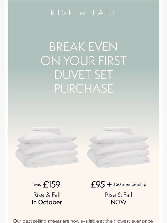 riseandfall Our best selling sheets, for our best ever price Milled