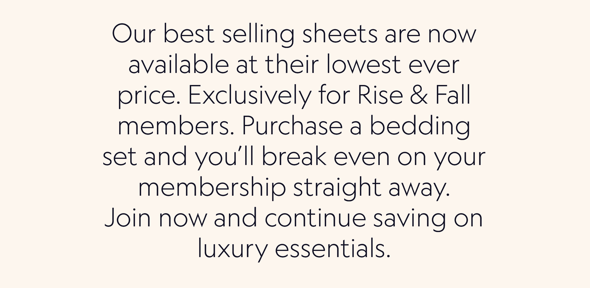 riseandfall Our best selling sheets, for our best ever price Milled