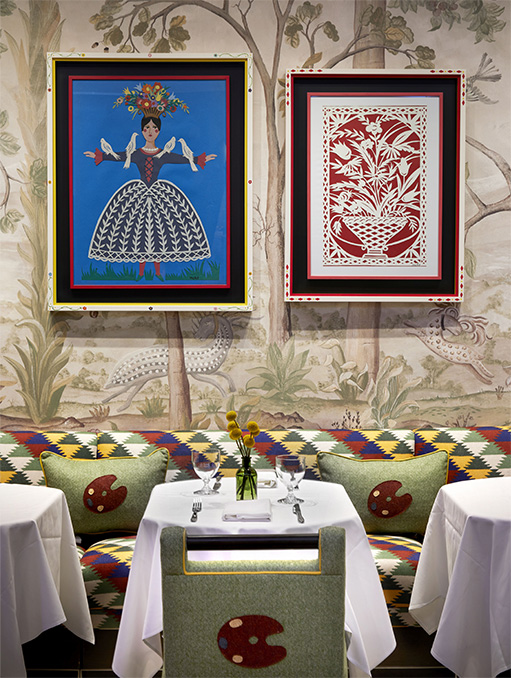 Bergdorf Goodman Kit Kemp's Whimsical Redesign of Palette Milled