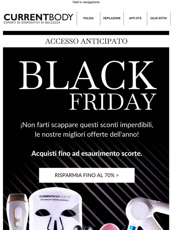 Il Black Friday  arrivato! Offerte in anticipo