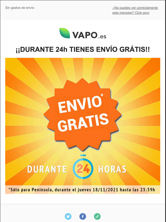 ENVO GRATIS DURANTE 24h