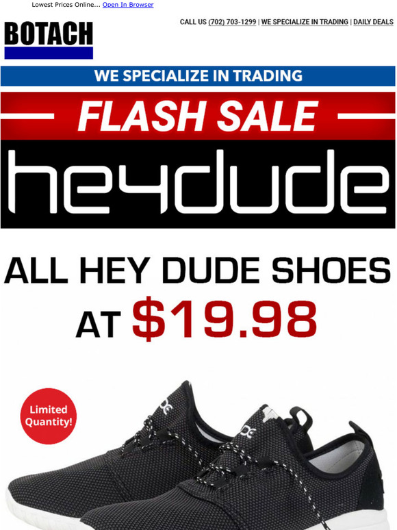 sale hey dude shoes