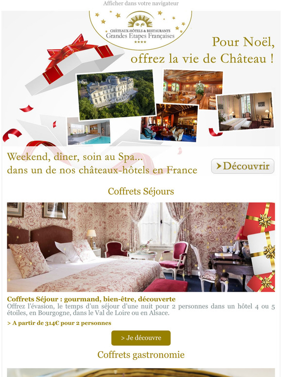 Pour Nol, offrez la vie de Chteau