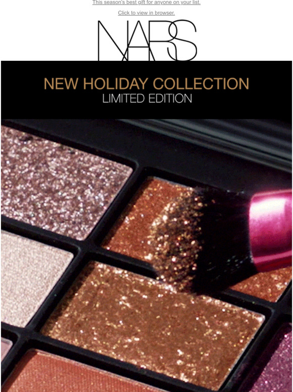 NARS Limitededition holiday palettes, inside. Milled