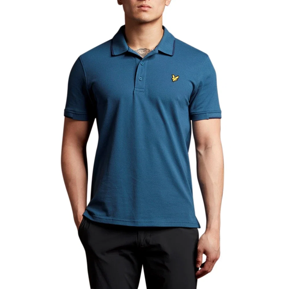 Image of Lyle & Scott Andrew Polo - Aegean Blue