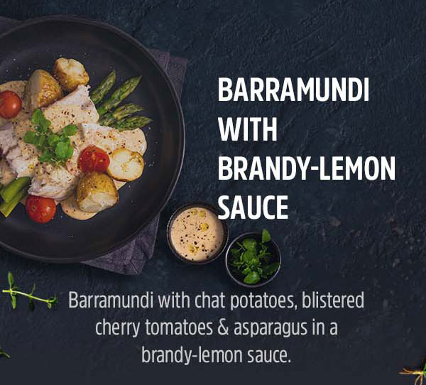 Barramundi with Brandy-Lemon Sauce