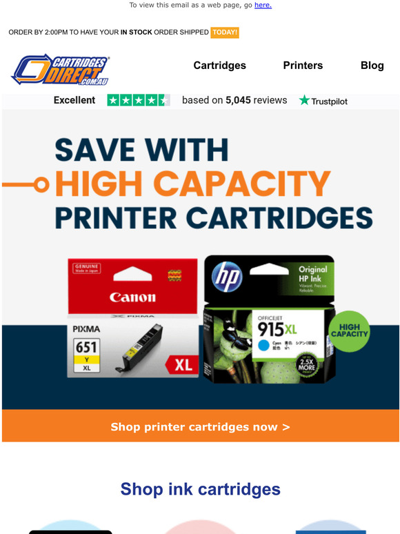 Cartridges Direct XL printer cartridges are going fast! Milled