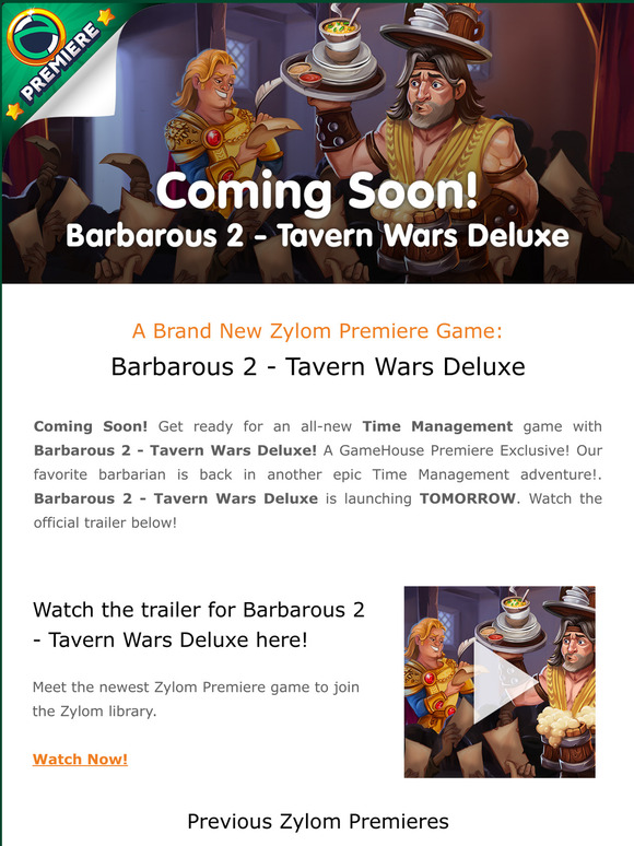 The premiere of Barbarous 2 - Tavern Wars Deluxe is just around the corner!