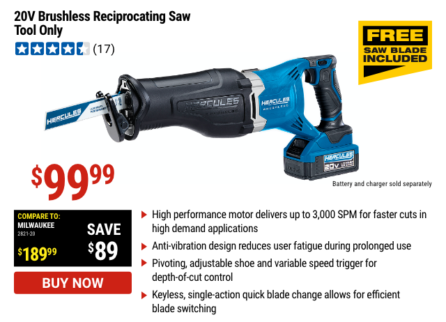 Harbor freight reciprocating discount saw coupon 2021