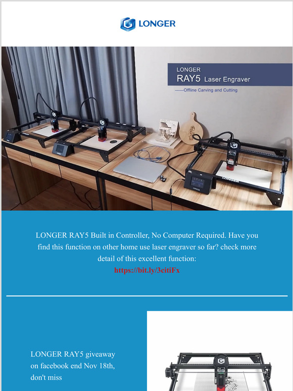 LONGER RAY 5 Offline working function, have you seen same function on a home use laser engraver?