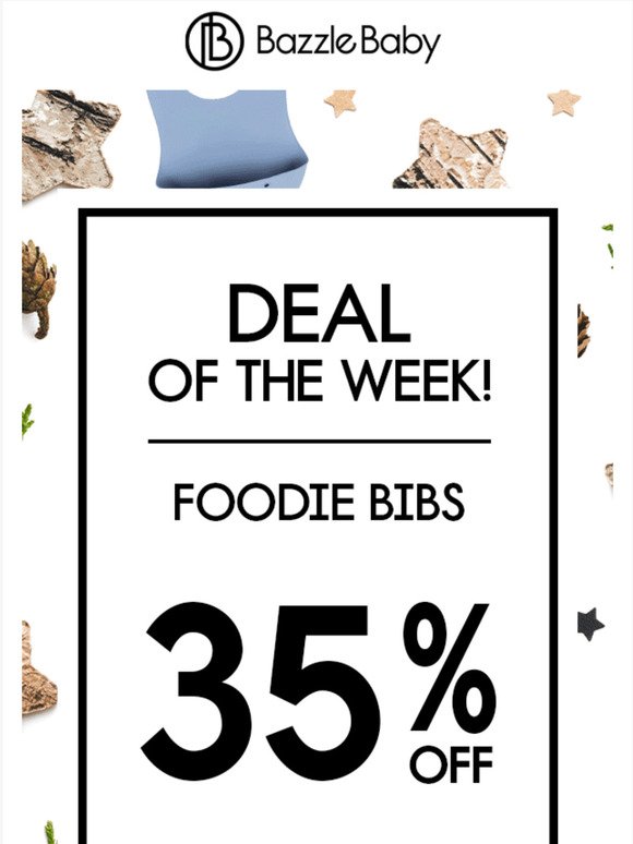 35% off Foodie Bibs!