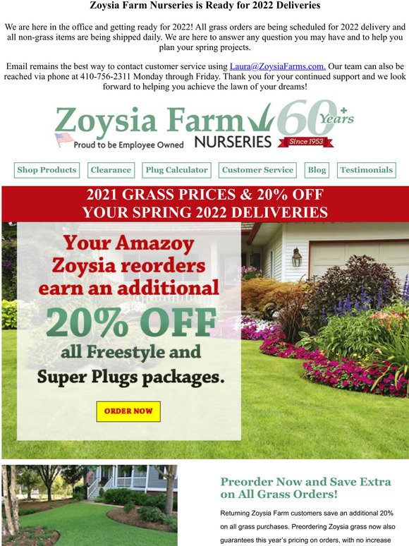 Zoysia Farms 2021 Grass Prices & 20 Off Spring 2022 Deliveries! Milled