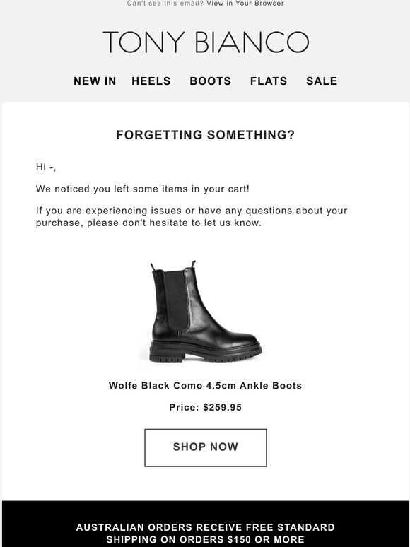 Tony Bianco: The Wolfe Black Como 4.5cm Ankle Boots Are Selling