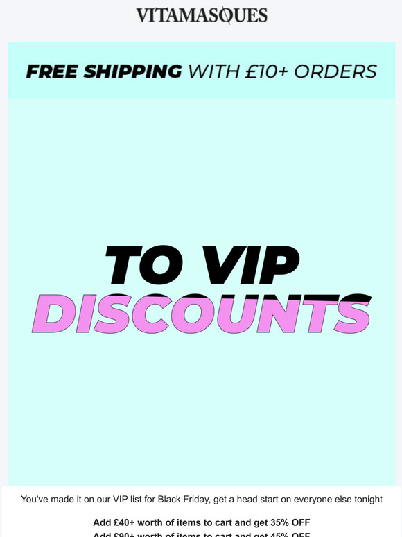 Black Friday Early Access: Up to 45% Off + Free Shipping