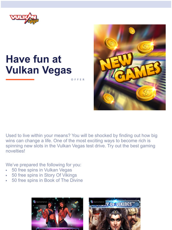 Vulkan Vegas Bonus Visual