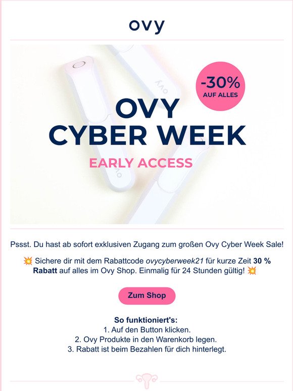 Early Access zum Cyber Week Sale 