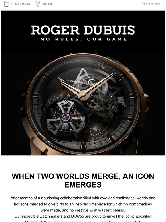 Roger Dubuis ENTER THE EXCALIBUR DR. WOO MONOTOURBILLON Milled