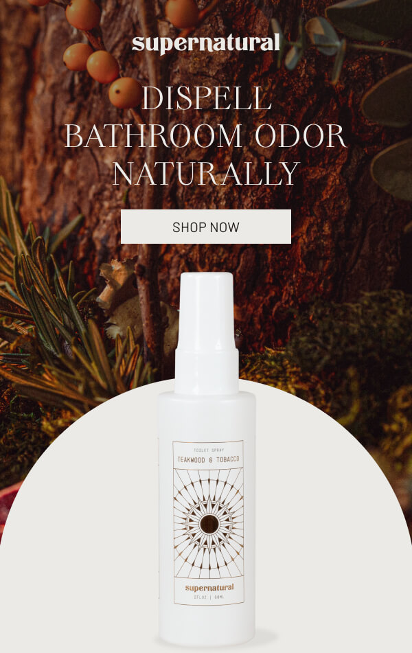 Supernatural Introducing NEW Teakwood and Tobacco Toilet Spray Milled