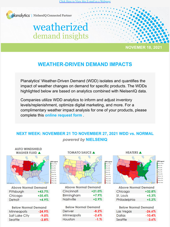 Planalytics & NielsenIQ: Weatherized Demand Insights