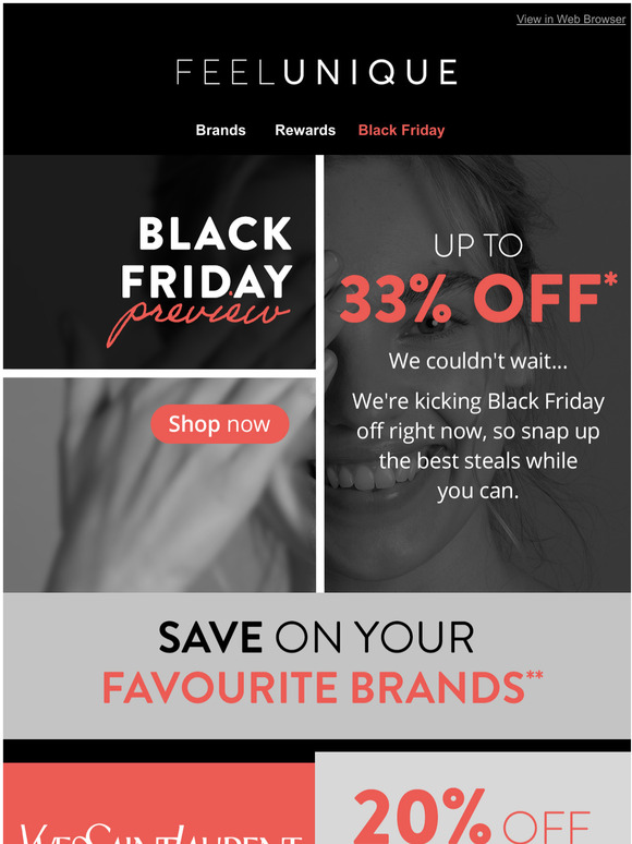 BLACK FRIDAY comes early  Up to 33% off