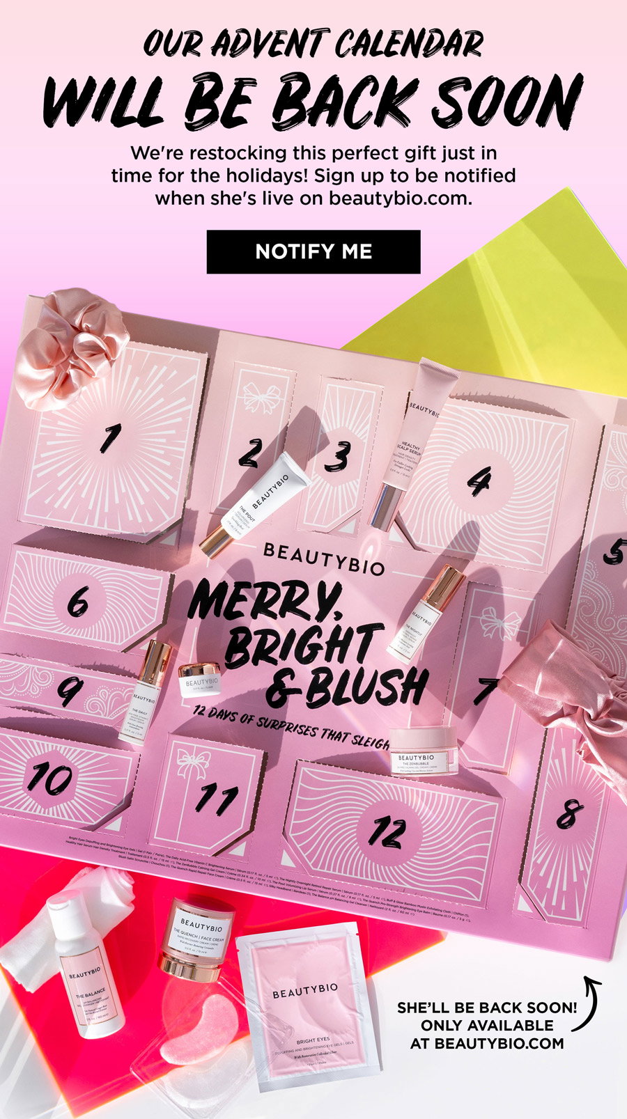 BeautyBio Our Advent Calendar flew off the shelves! Milled
