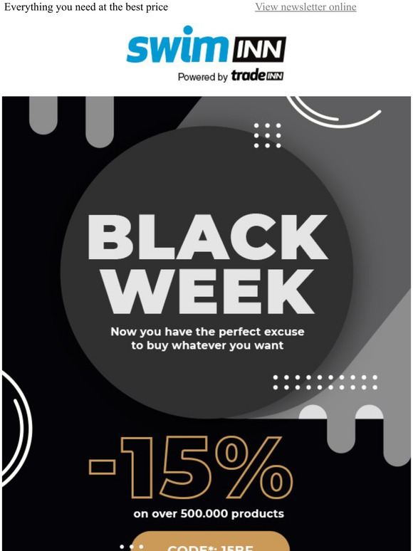 SwimInn Scandinavia Online Swim Store Black Week is on! 15 on over