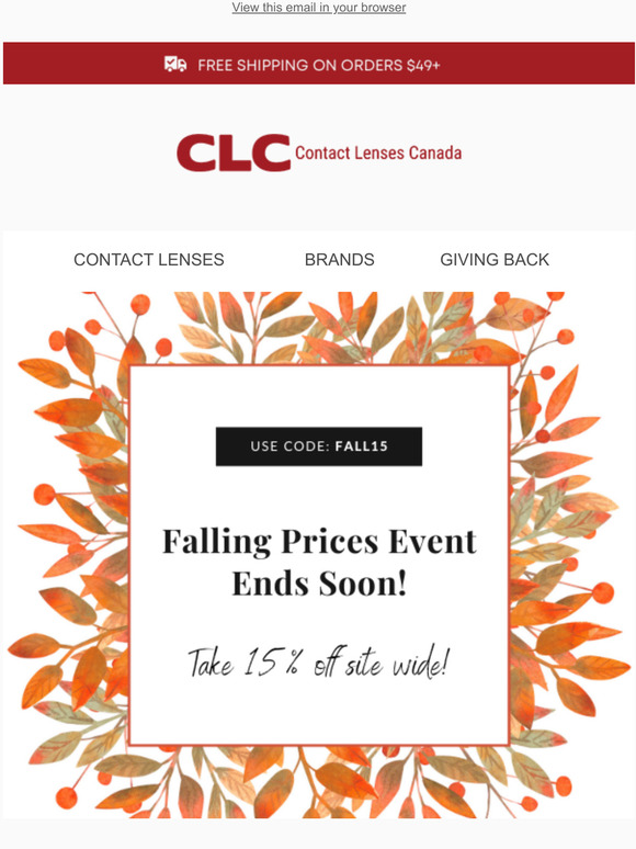 Fall Savings End Soon!